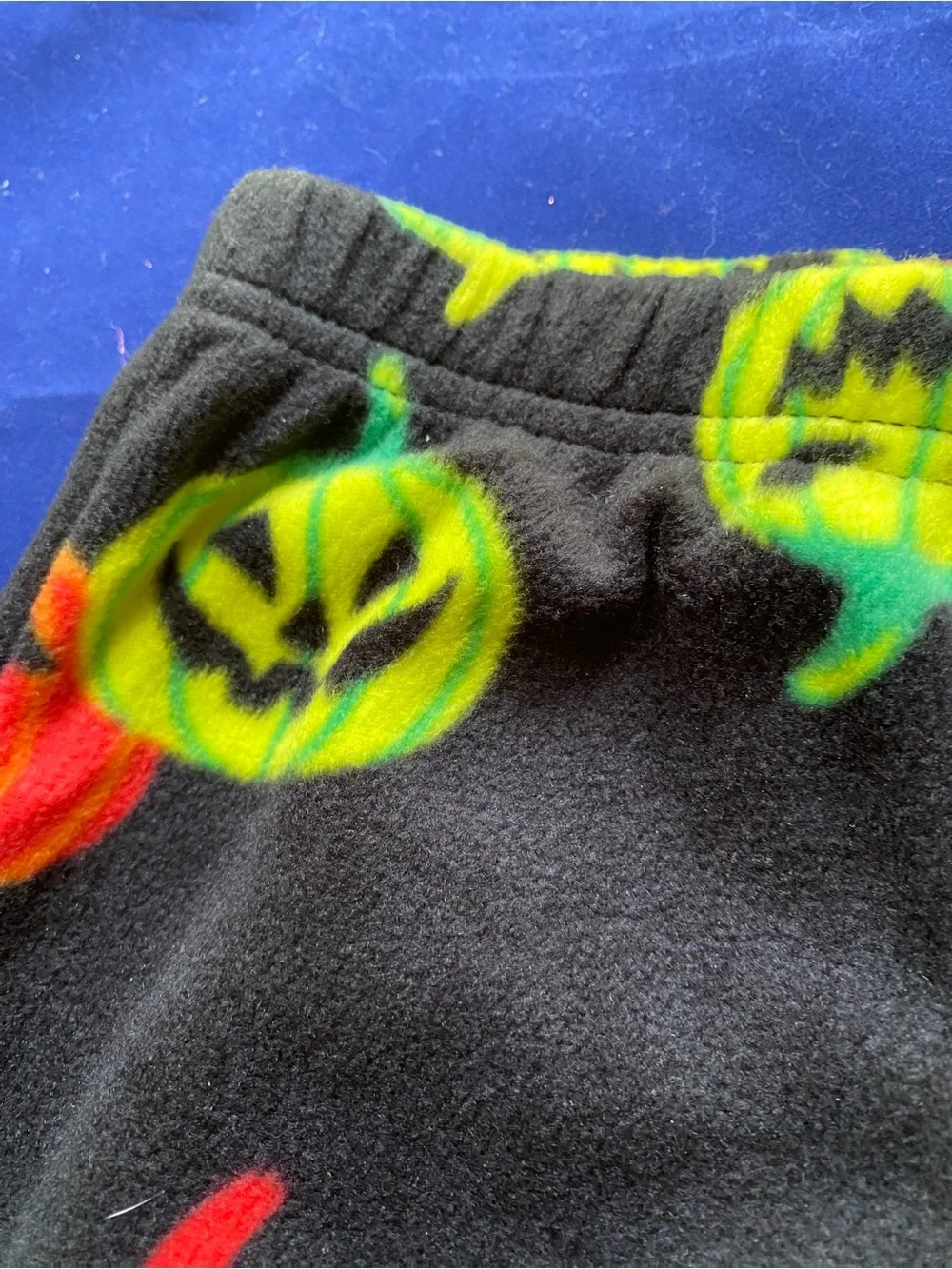 New Halloween Hyde & Eek! Black Fleece Pumpkin 12M Pajama Pants